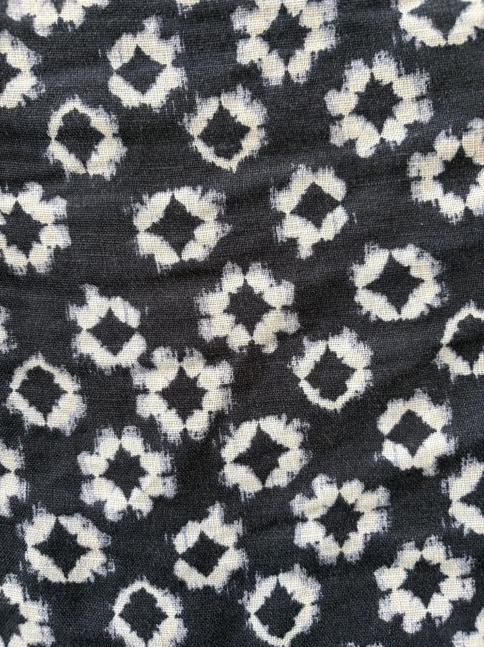 Garnet Hill Linen Floral Ikat Print Wide Leg Crop - Picture 11 of 12